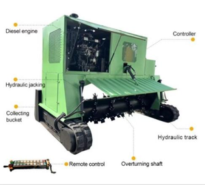 Crawler type flipping machine
