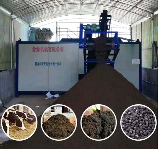 Manure treatment machine